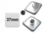 Preview: 37x37mm Button mit Pin